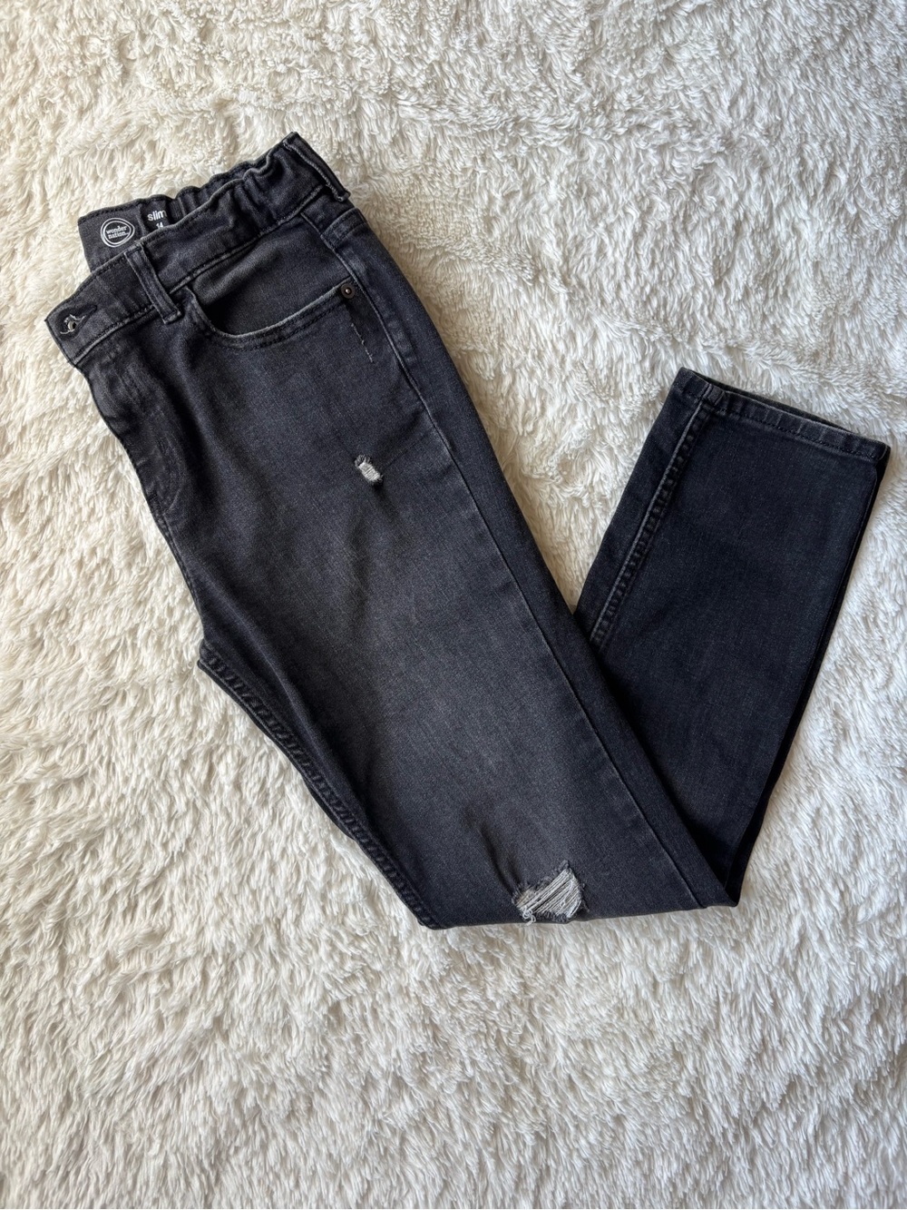 Wonder Nation Kids Black Distressed Jeans